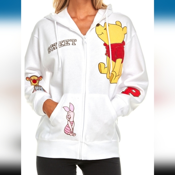 DISNEY WINNIE THE POOH full zip sweatshirt hoodie - Picture 2 of 14